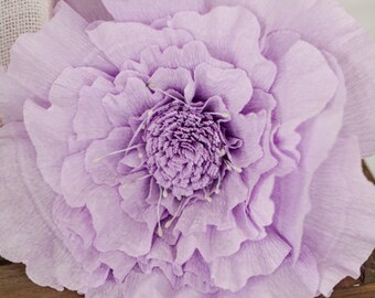Lilac Crepe Paper Flower