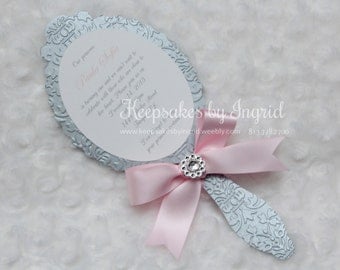 Princess mirror invitations