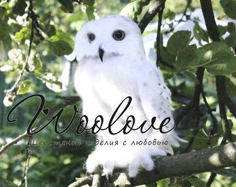 Felted owl/Polar owl/White owl/Hedwig/Harry Potter's owl/Hedwig owl/Snow owl/Hedwig/Harry Potter/Needle felted owl/Owl toy/Realistic owl