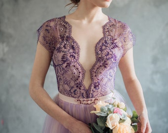 Lilac wedding dress - Serenity