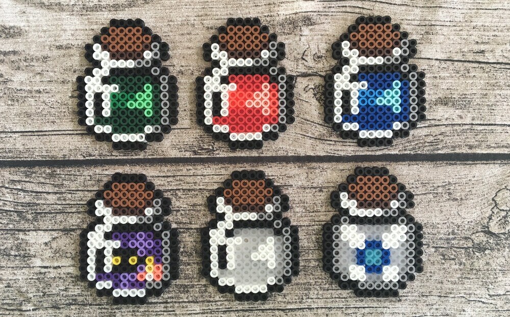 Zelda Potion Bottle Perler Bead Sprites