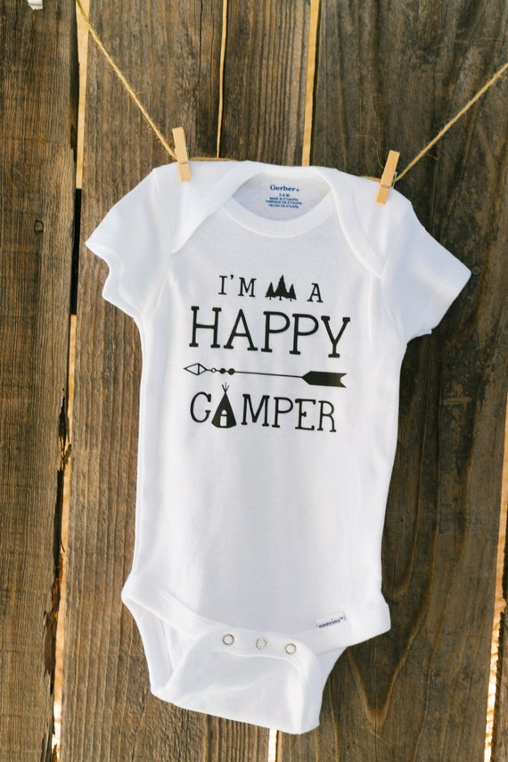 Happy Camper Baby Onesie