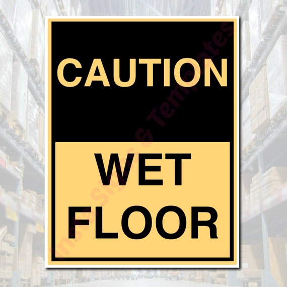 Items similar to Caution, do not enter, wet floor, warning Sign, safety