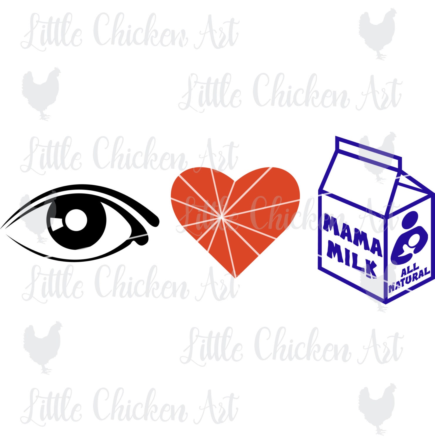 Download I Heart Mama Milk Breastfeeding Advocacy Graphic / cut file