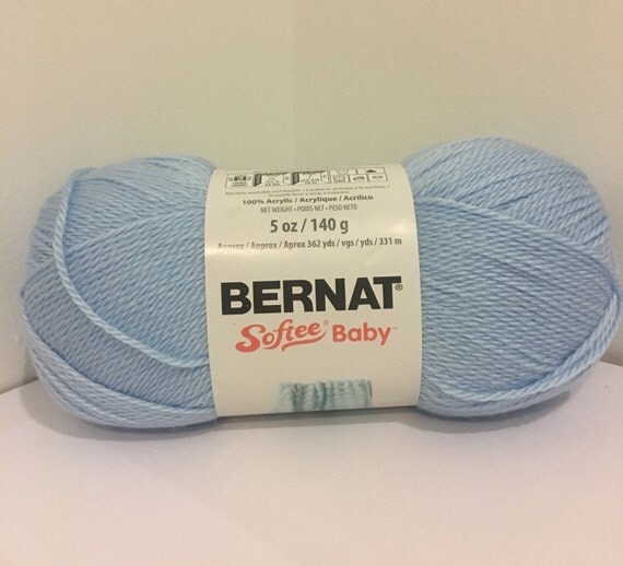 Bernat Softee Baby Yarn Pale Blue 5oz/140g Free Shipping