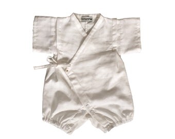 Baby kimono, rompers jinbei, WAKAYAMA BLANC, japanese fabric, double gauze