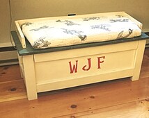 custom toy chest bench