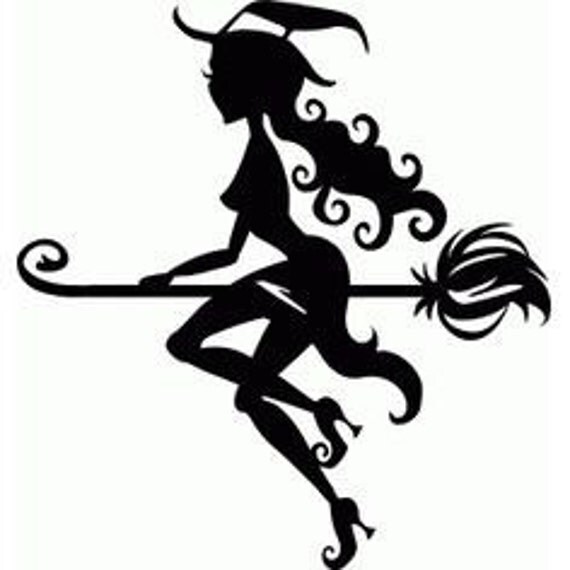 Sassy witch halloween wall art vinyl decal door decal wall