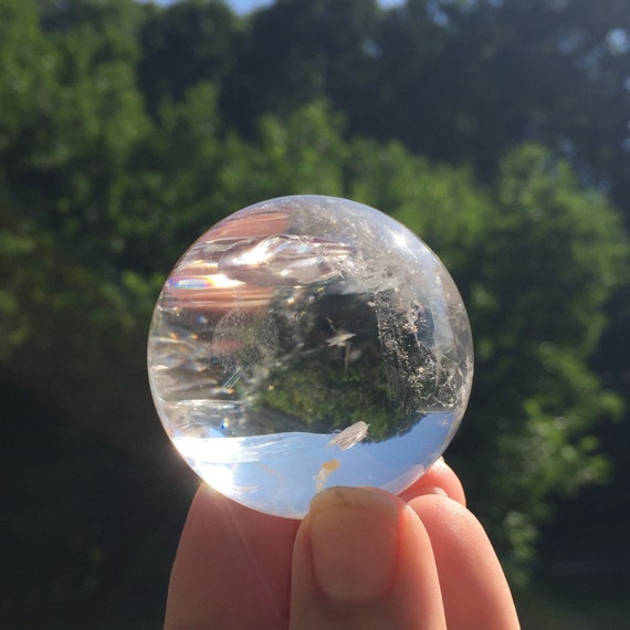 45mm LARGE Crystal Ball Round Quartz Crystal Spheres Healing