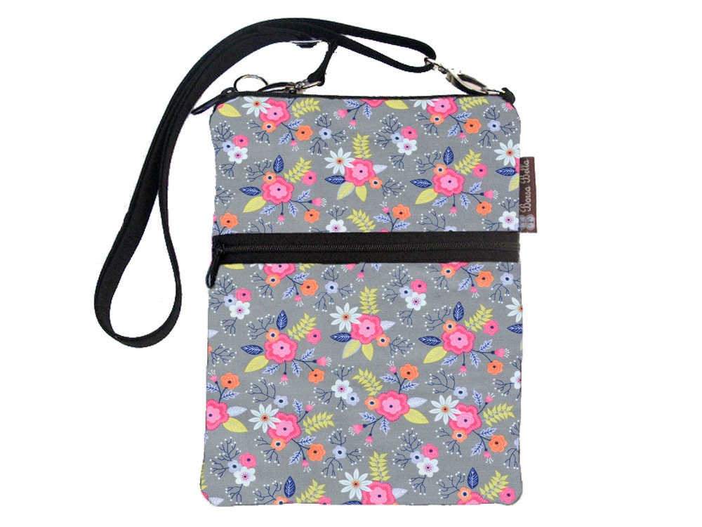 Crossbody Travel Purse also fits many tablets Kindle Fire