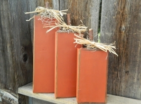 Wood Fall Pumpkin blocks-Seasonal home decor halloween thanksgiving decor
