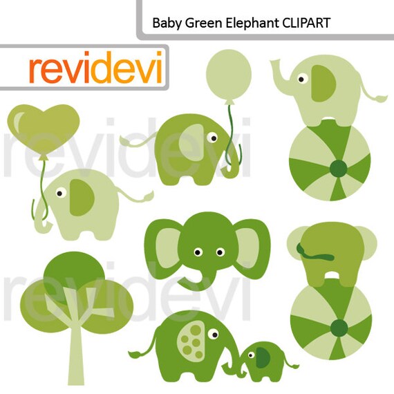 clipart green elephant - photo #37