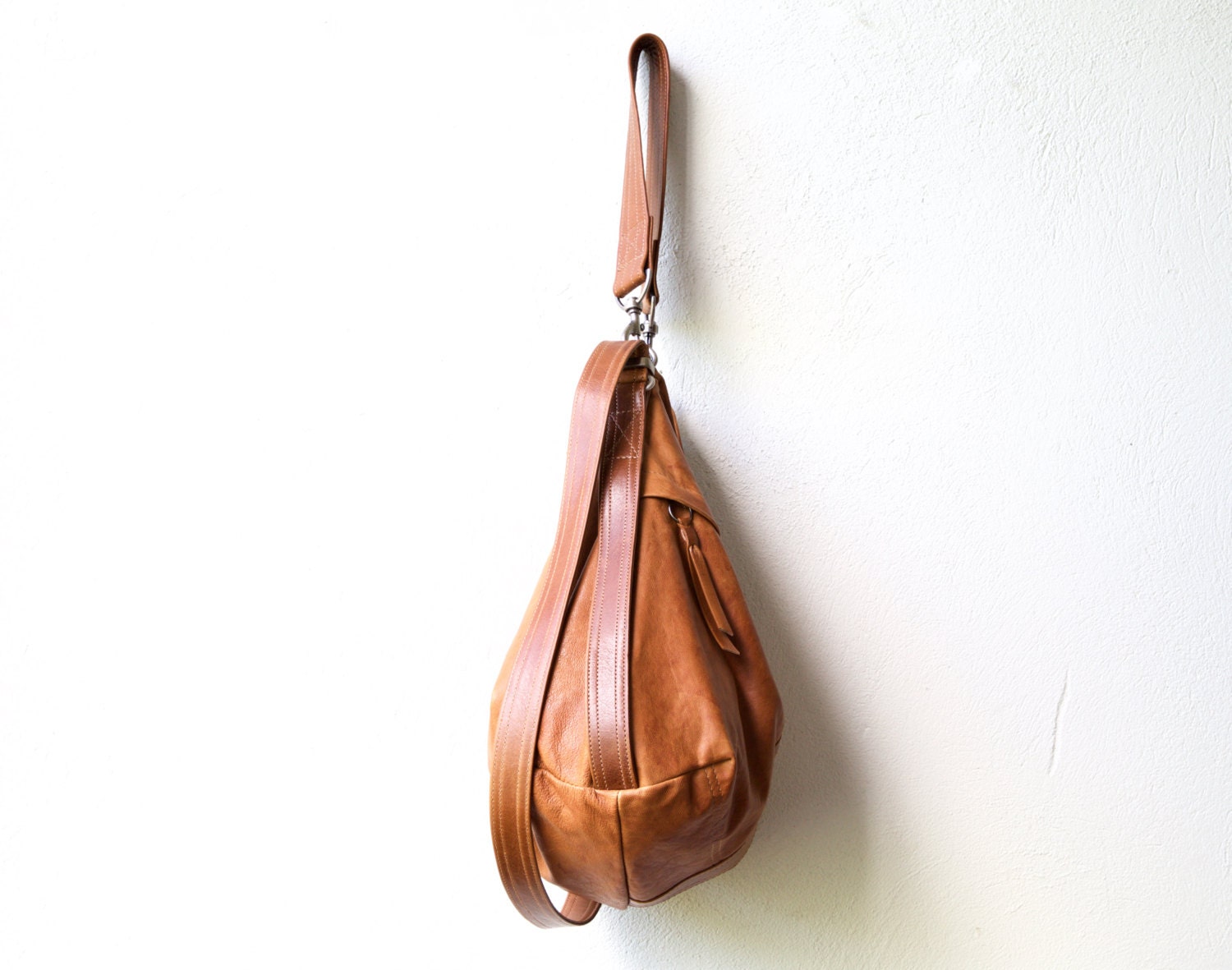 leather backpack purse HOBO PACK in soft by roughandtumblebags