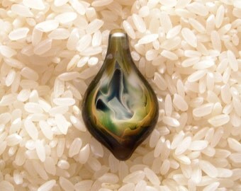 EMBLEM Lampworked Borosilicate Glass Pendant