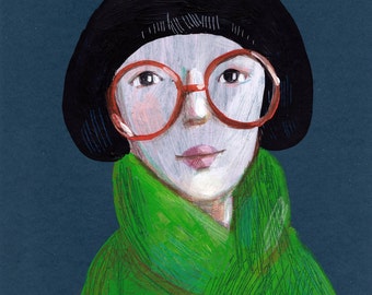 Woman portrait PRINT , home decor , wall art