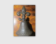 cast iron triangle bird bell