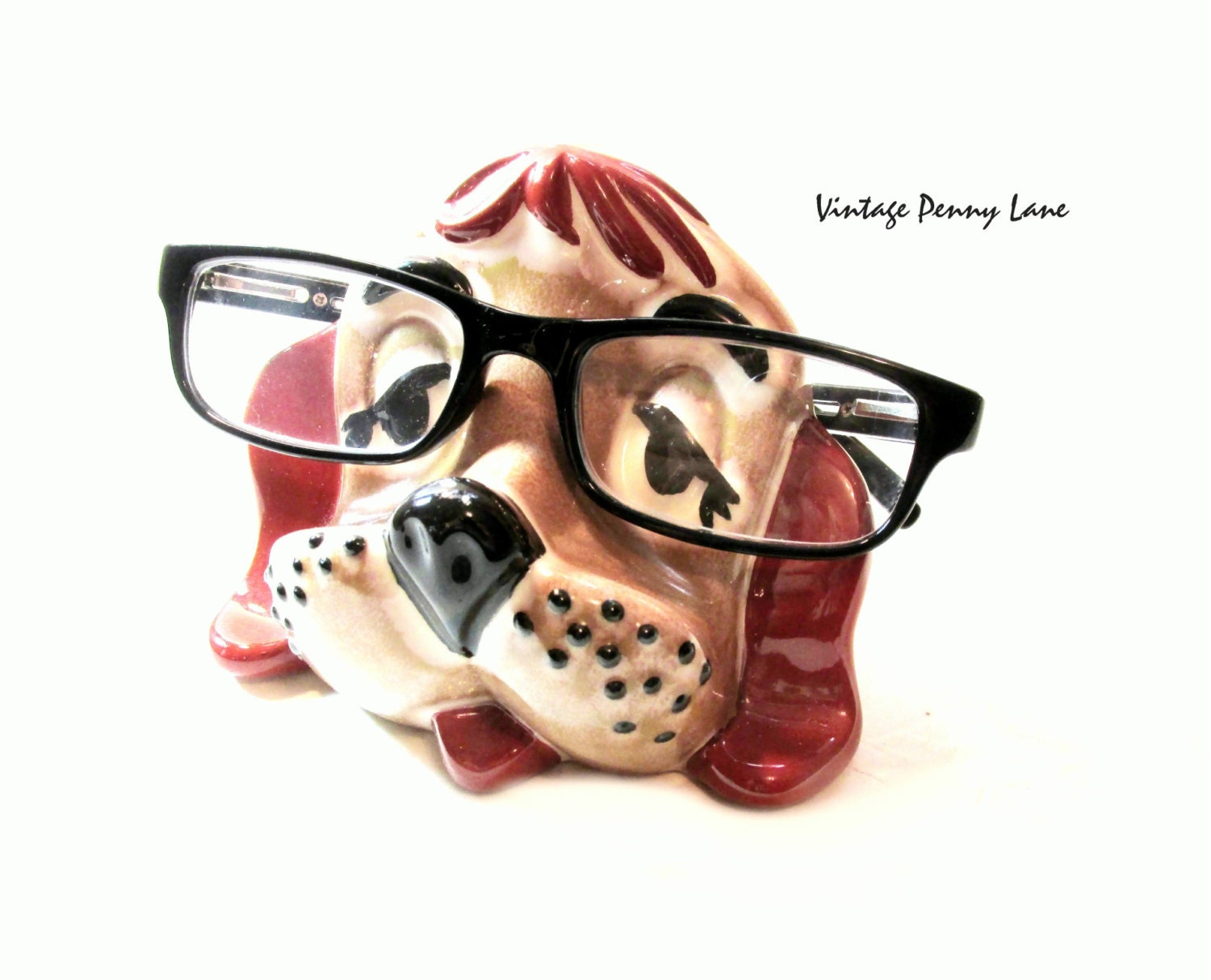 Handmade Eyeglasses Holder Ceramic Dog Eye Glasses Stand