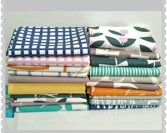 Lotta Jansdotter modern Scandinavian fat quarter fabric bundle // GLIMMA - 20 fat quarters