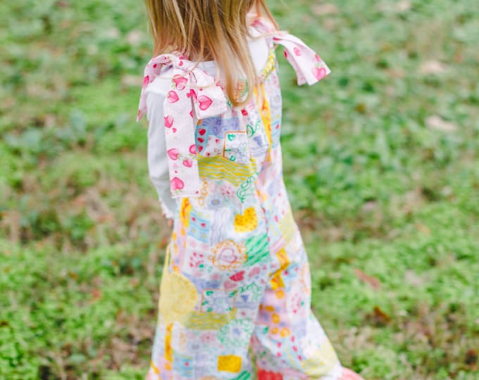 Valentine's Day Outfit - My First Valentines - Baby Girl Ruffle Pants - 1st Birthday - Boutique Outfit - Ruffle Romper - Sizes 6 to 18 mos