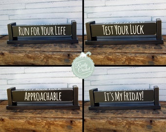 Office Gag Gift, 4 sided sign - Office Gift, Boss Gift, Co-Worker Gift, Office Humor, Office Gift, White Elephant Gift, by Rusty Cricket