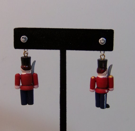Toy Soldiers Dangle Pierced Earrings