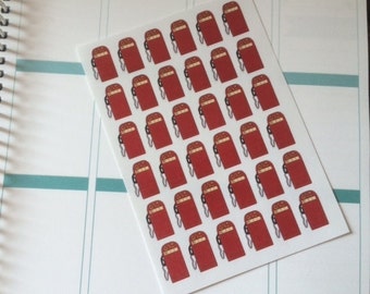 Planner Stickers 36 Gas Pumps Scrapbook Stickers Day Planner Plum Paper Planner