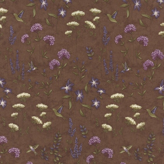 Brown The Potting Shed Fabric Moda Holly Taylor 6623 18