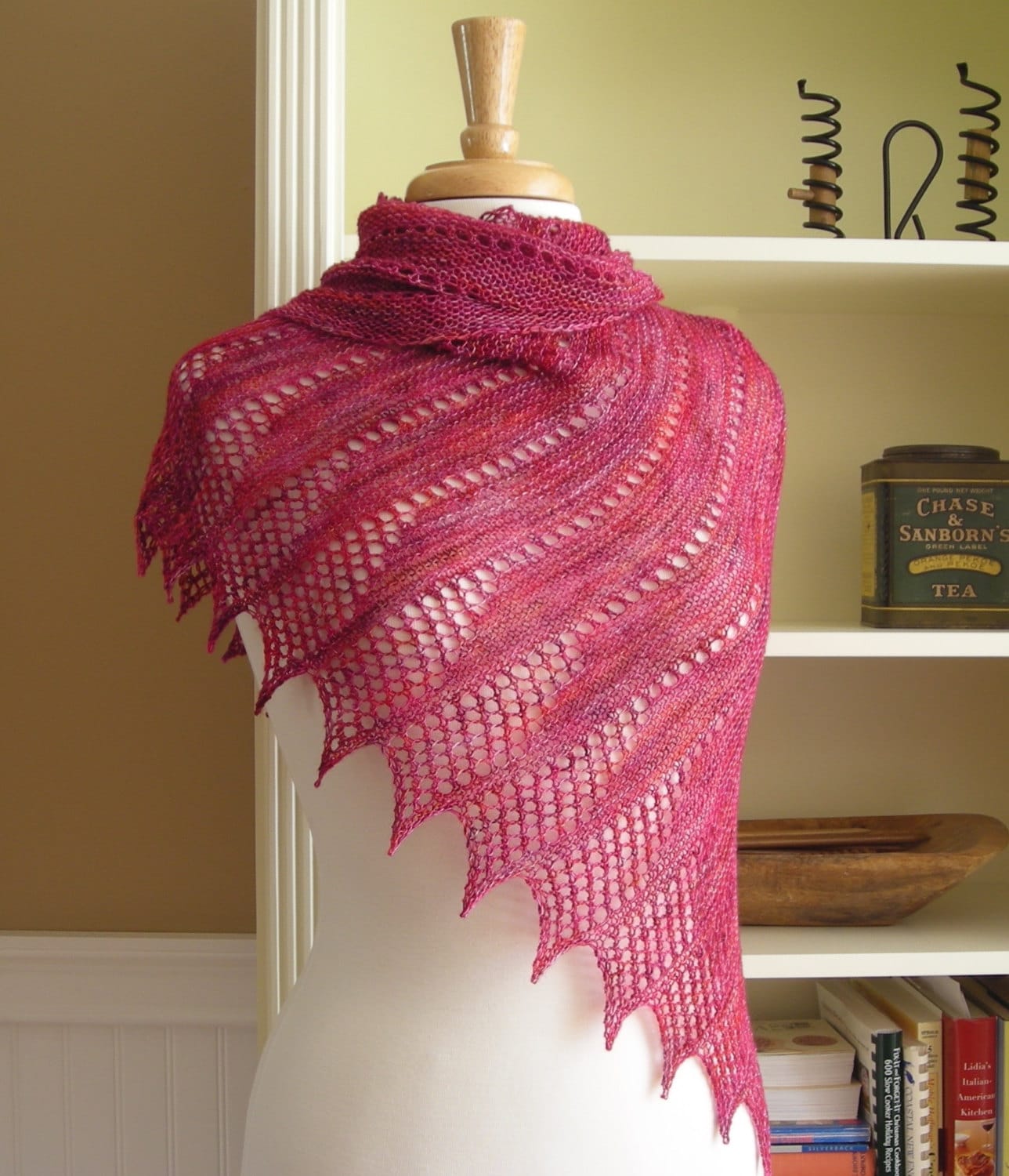 Lace Shawl Knitting Pattern PDF - Mistral Shawl ...