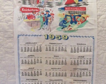 1959 calendar | Etsy