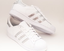 adidas superstar with glitter stripes adidas superstar with glitter stripes