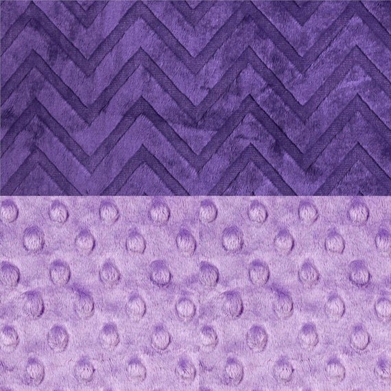 Personalized Baby Blanket / Minky Baby Blanket Girl / Purple Embossed Chevron Lilac // Stroller Blanket // Soft Baby Blanket // Name Blanket