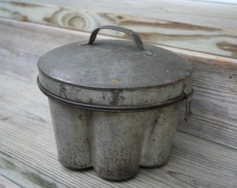 Vintage German Tin Pudding Mold