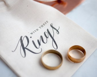 Rustc Wedding Ring Bearer Bag, ring pillow alternative
