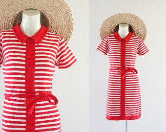 S A L E 1960's cotton knit dress