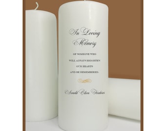 Memorial Candle, In Loving Memory, Wedding Memorial, Reunion Memorial