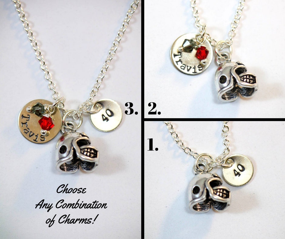 Football Necklace Football Jewelry Sports Gift by DistinctlyIvy