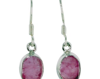 Pink Tourmaline Sterling Earrings