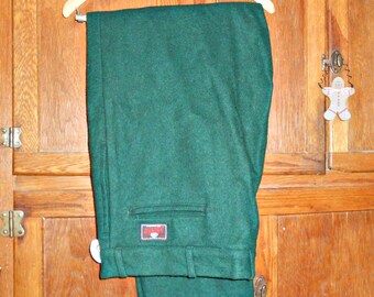 Wool Hunting Pants Mens Pants Mens Wool Pants Vintage Pants Green Pants Johnson Woolen Mills Mens Vintage Clothing