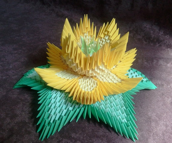 Download Tutorial: How to make 3d origami Lotus Flower