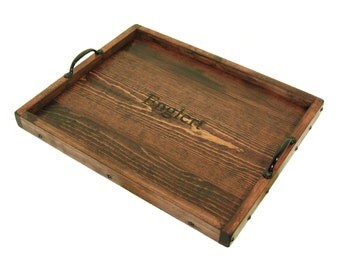 Engraved Ottoman Tray, Personalized Wood Serving Tray, Monogrammed Decorative Tray, Personalized Gift, Engraved Gift