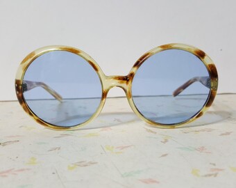 Items Similar To Vintage Round Sunglasses With Attached Earrings On Etsy