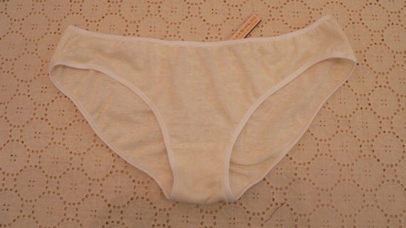 Lightweight Organic Hemp Ruched Bikini Panties by BlackBeanandSilk