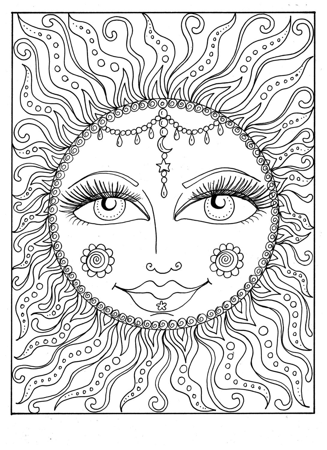 instant-download-sun-summer-coloring-page-adult-coloring-page