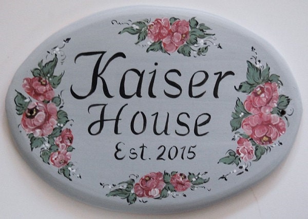 Ceramic Address Plaque Hand Painted Custom House Sign   Il Fullxfull.904978524 C0ib 