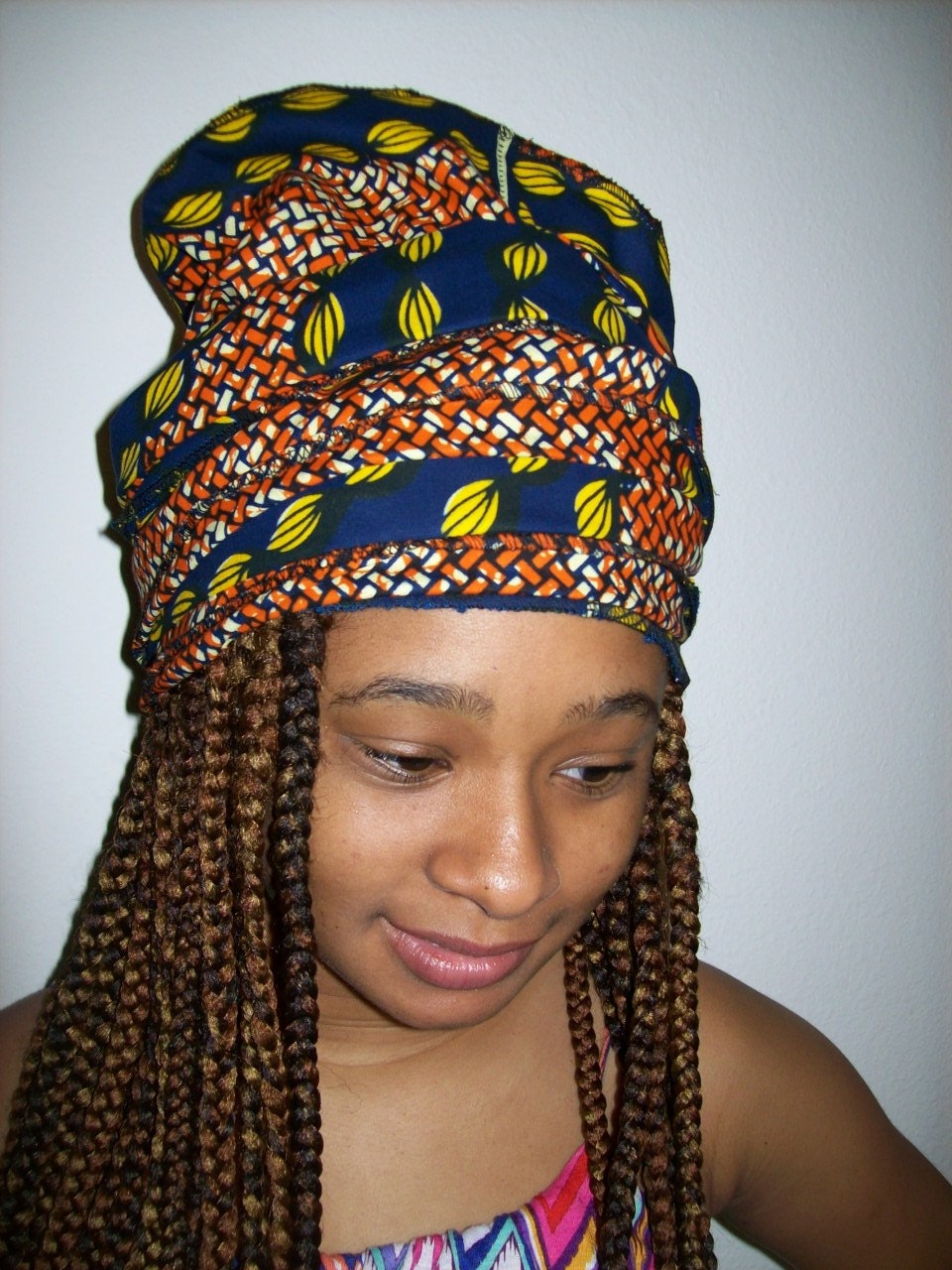 African head wrap fabric Head Scarf Fabric Extra Long/ DIY