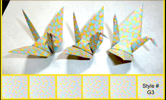 origami paper flat flower Yellow Origami Blue Paper Cranes. Cherry Blossoms. Flower Pink