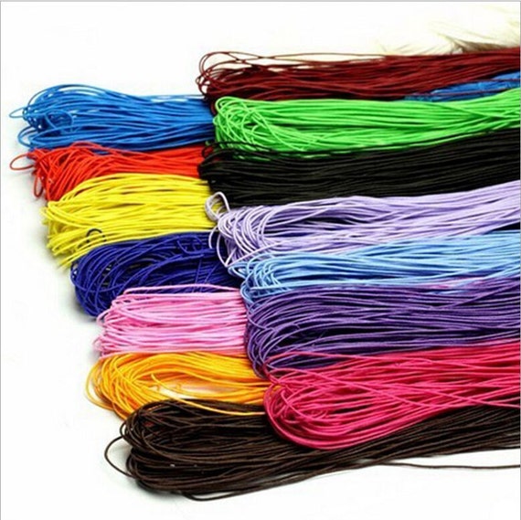 4mm 5 yds Nylon Coated Round Elastic Cord Stretch Stretchable