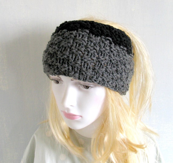 Plain dreadlock tube hat Mens knit headband wide by ...