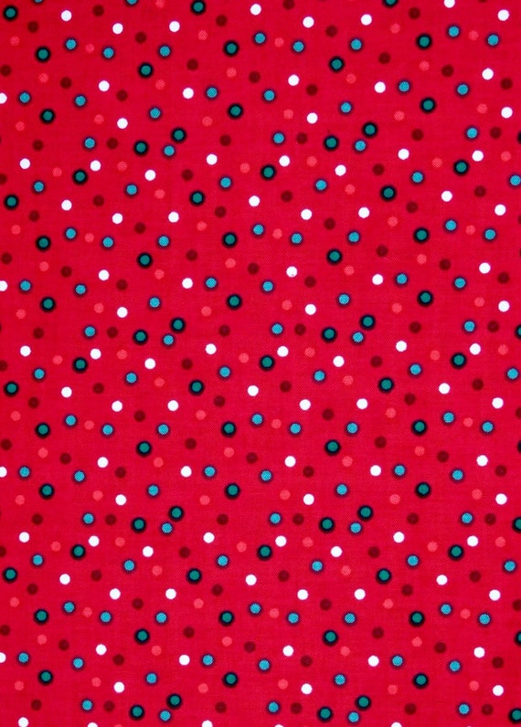 Dots fabric red dotted fabric 100% cotton fabric for Quilting