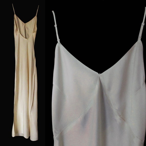 full length silk slip